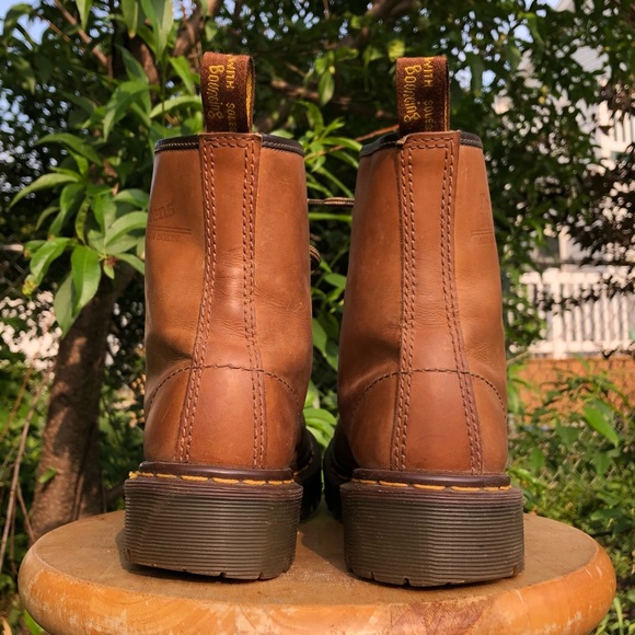 Vintage Dr. Martens Brown Platform Boots - Picture 3 of 16